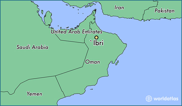map showing the location of `Ibri